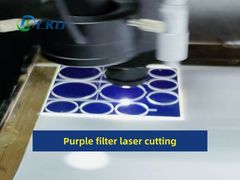 Taglio laser con filtro viola