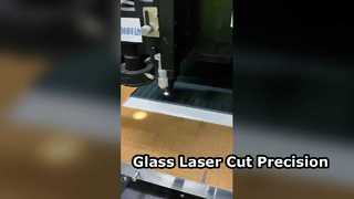 Taglio laser vetroQuadrato arrotondato tagliato al laser in vetro nero da 4 mm