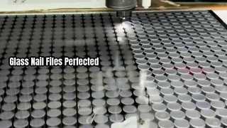 Lima per unghie, taglio laser del vetro