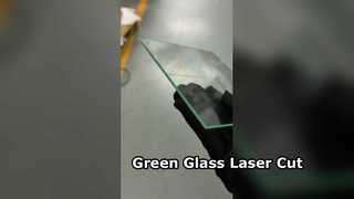 Quadrato per taglio laser in vetro verde da 3 mm
