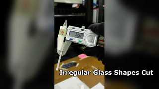 Taglio laser in vetro zaffiro da 3 mm per forme irregolari