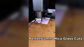 Quadrato per taglio laser in vetro micaceo colorato da 3 mm