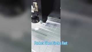 Taglio laser circolare in vetro bianco da 3 mm