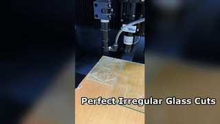 Taglio laser vetro goffrato 3mm per forme irregolari