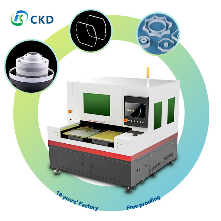 5μm Minimum Burr CNC Laser Glass Cutter with Cutting Speed Up to 500mm/s